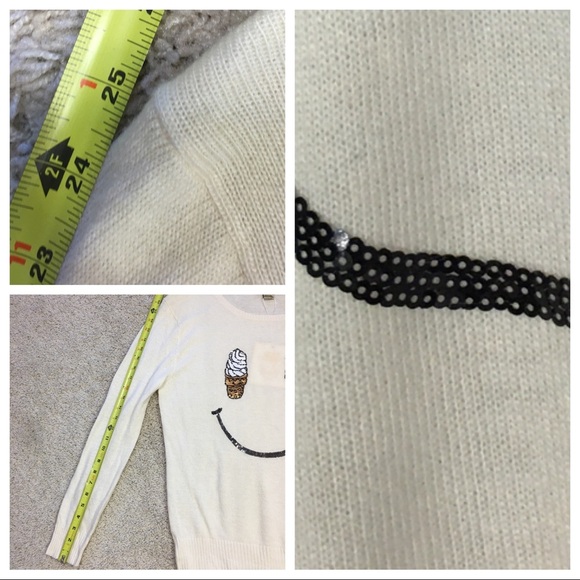 NWT! Wildfox White Label Soft Serve Sequin Sweater - Picture 6 of 6